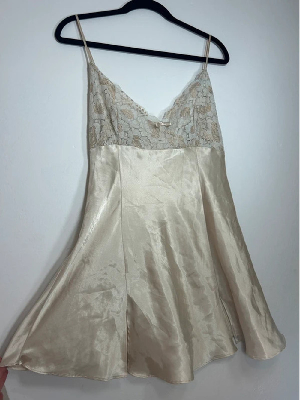 Y2K Victoria’s Secret Lace Satin Babydoll Slip Dress